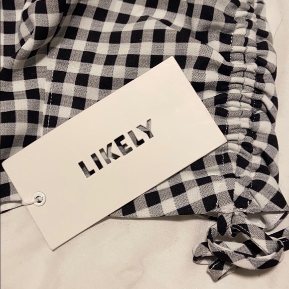 Likely gingham corset crop top - Picture 3 of 4